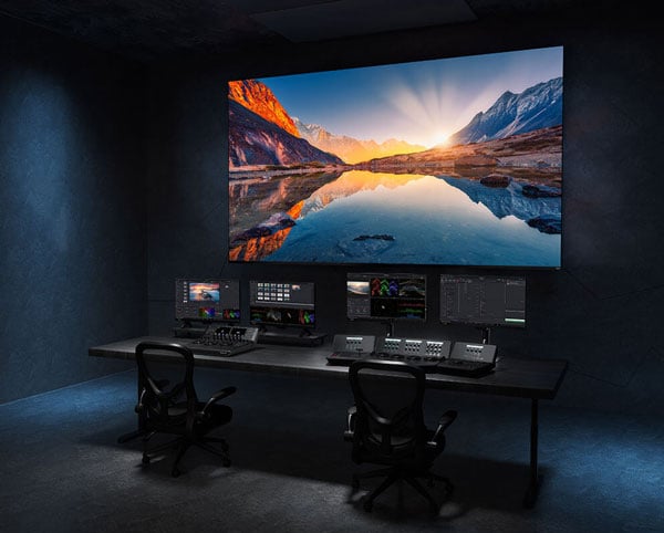 asus proart cinema display in use in a film studio