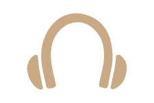 gold 3.5mm audio icon
