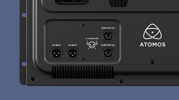 rear view of the atomos monitor