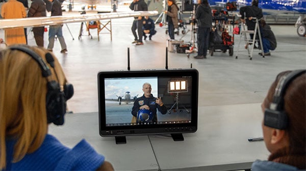 atomos sumo pro-19 being used on set