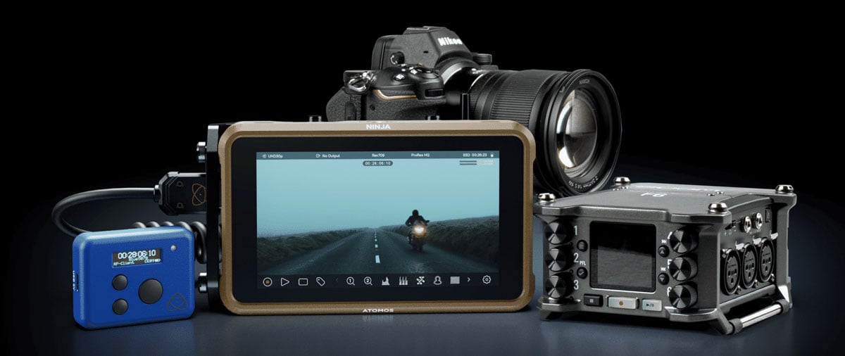 ultrasync blue connected to different devices including a camera and monitor
