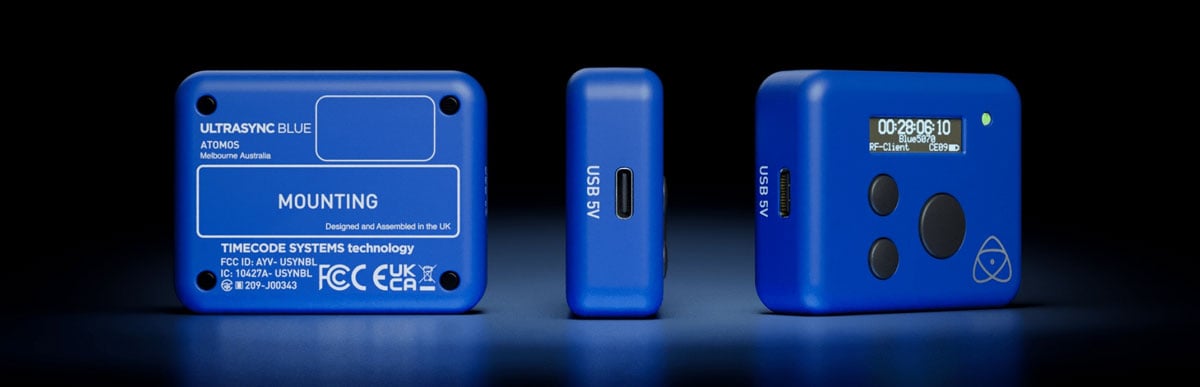 different angles of the ultrasync blue