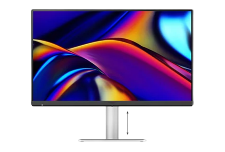 height adjustment on the benq monitor