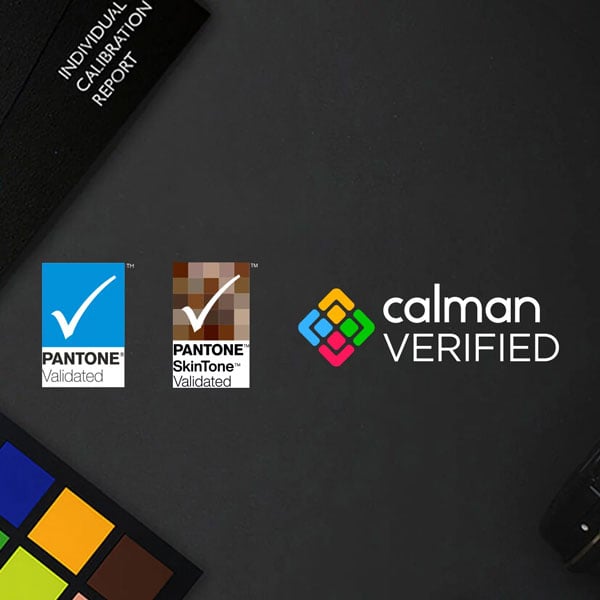 calman and pantone verified logos