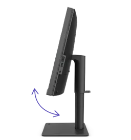 tilt adjustment on the monitor