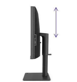 height adjustment on the monitor