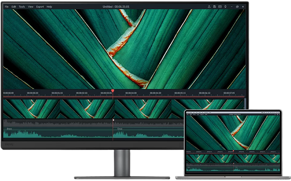 macbook connected to the benq monitor
