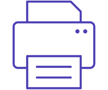 purple print ready icon