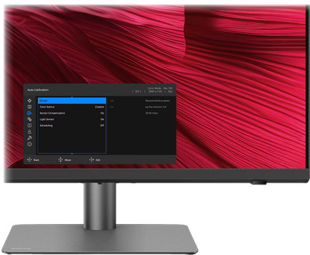 close up of the benq monitor 27 4k