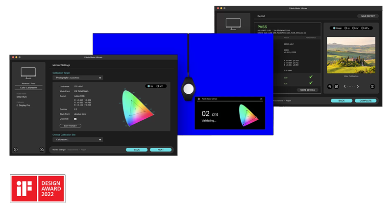 benq calibration interface and design award 2022 logo