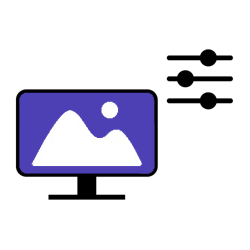 purple editing icon