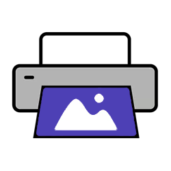 purple output icon
