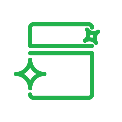 green icon of O4 lenses