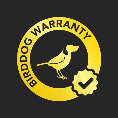 BirdDog Warranty gold badge