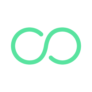 green infinity symbol