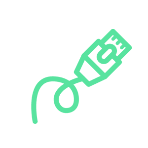 green poe cable icon