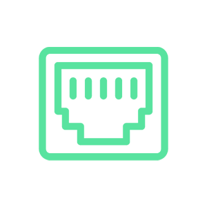 green ethernet icon
