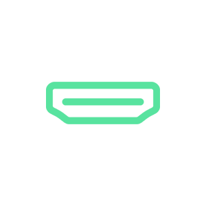 green hdmi icon