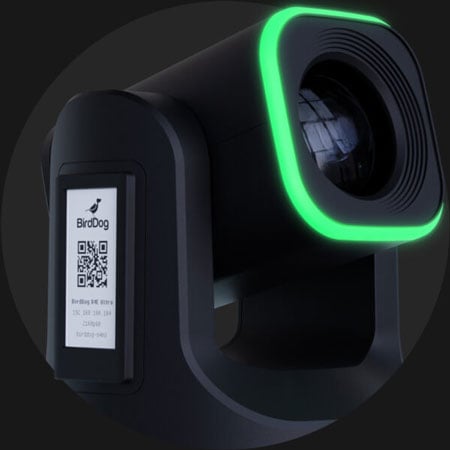 close up of the birddog ptz camera