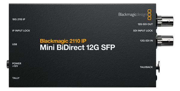 Blackmagic Design 2110 IP Mini BiDirectional 12G SFP Converter