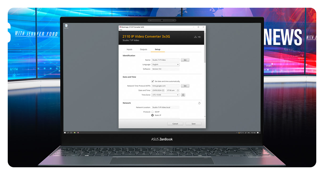blackmagic ip converter remote interface