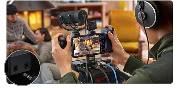 filmmaker using Apple iPhone 17 Pro Max and Blackmagic Camera ProDock