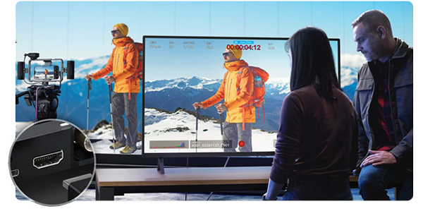 Virtual Production stage with actor in snow expedition gear