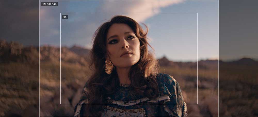3:2 Open Gate Frame preview image of actress in desert landscape