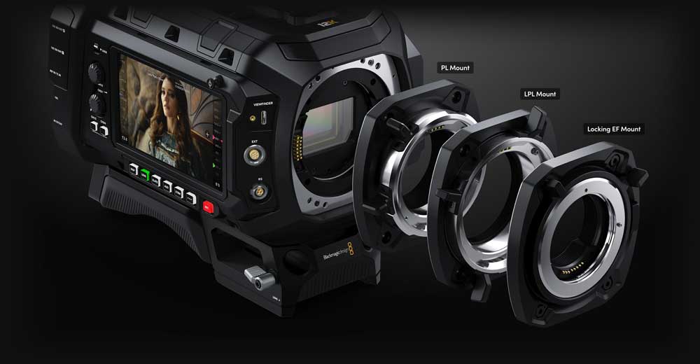 Blackmagic URSA Cine 12K interchangeable lens mount