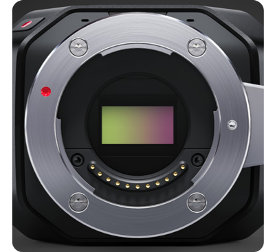 Blackmagic Micro Studio Camera 4K G2 lens mount and sensor