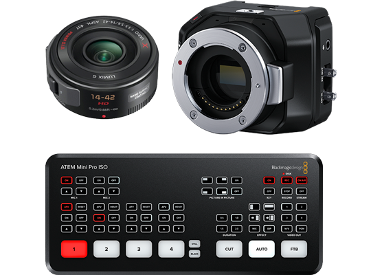 ビデオカメラ Micro Studio Camera 4K G2 + Lumix G14-42 Blackmagic Design Micro Studio Camera 4K G2