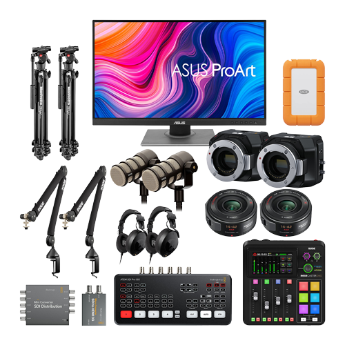 2-Person Blackmagic Complete Podcast Kit