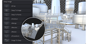 DaVinci Resolve 20 Deep image compositing of 3D power plant in Fusion page 