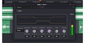 Fairlight Ducker Track FX software window