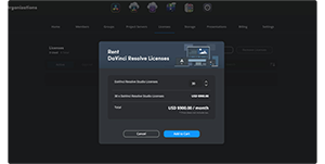 DaVinci Resolve 20 Studio Licences rental window