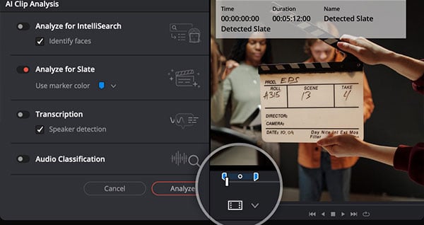 AI Slate ID user interface