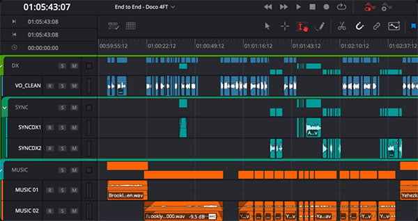 audio track user interface
