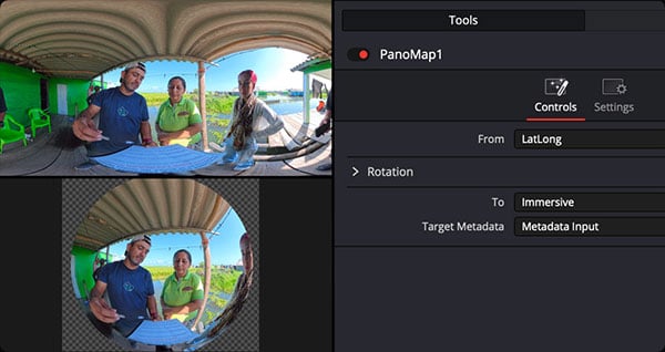 Panomap controls