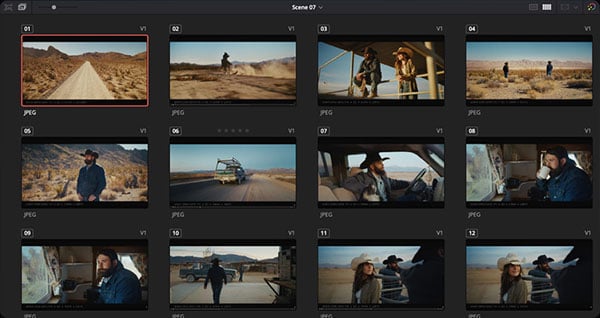 resolve 21 lightbox view interface