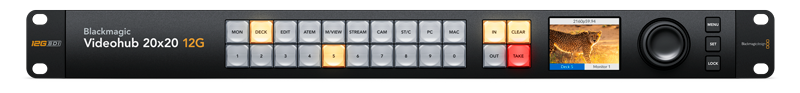 Blackmagic Videohub 20x20 12G Video Router