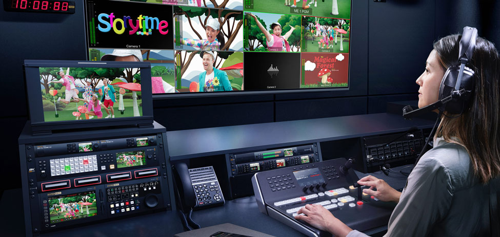 Blackmagic Teranex Mini in use in a broadcast studio