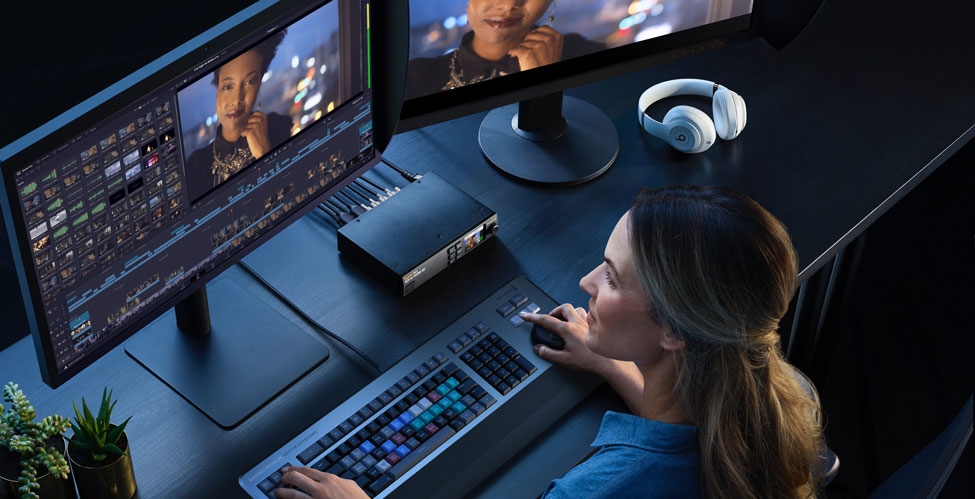 Blackmagic Teranex Mini connected to a pc