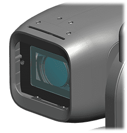 close up of the bolin HD ptz camera lens