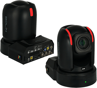 front and rear views of the bolin 4k ptz camera