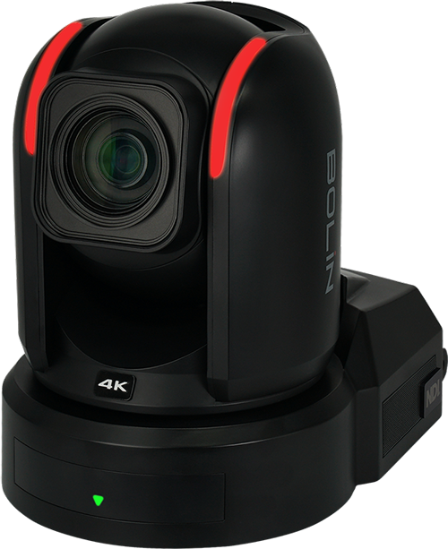 angled view of the bolin 4k ptz camera