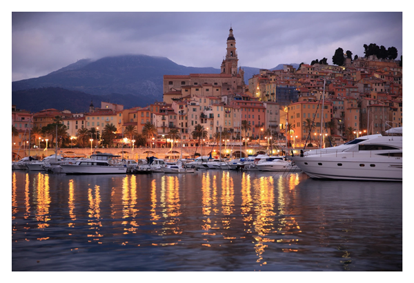 sample image of the menton skyline taken with canon lens