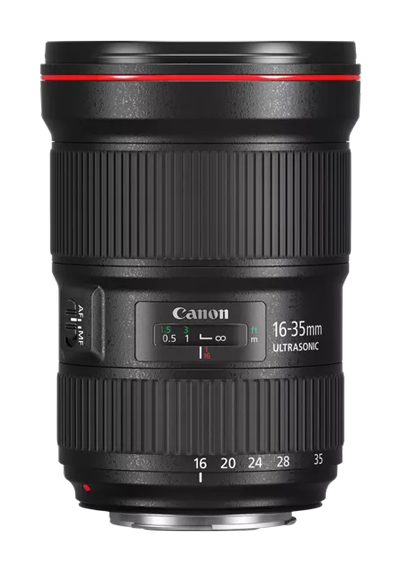 side view of the canon 35mm lens
