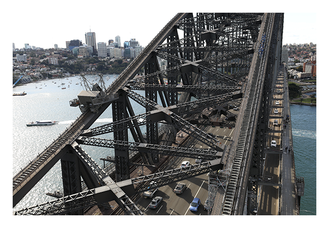 sample image of the sydney harbour bridge taken with the canon 35mm lens
