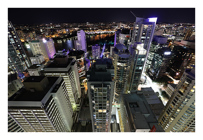 aerial smaple image of a city taken with the canon 35mm lens