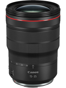 verticle side view of the canon 35mm lens